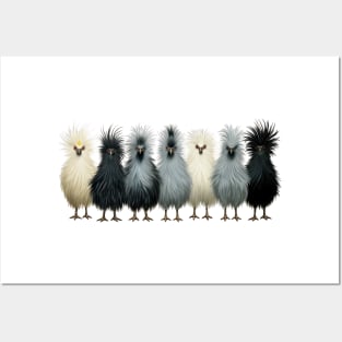 Fluffy Chickens Bad Hair Day Posters and Art